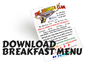Download The Drunken Clam Breakfast menu